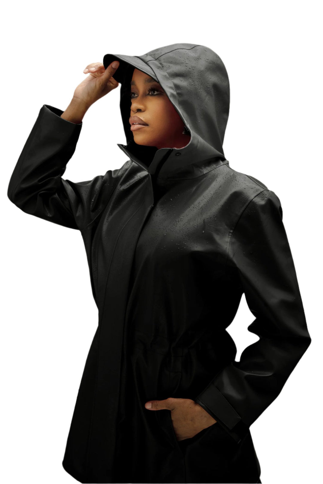 Rain Jacket, Waterproof, Satin - Lined Hood - The Village Retail