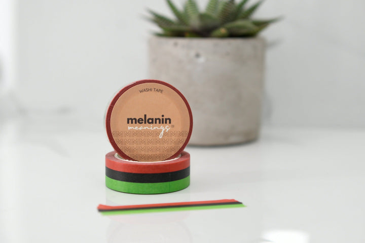 Red, Black and Green Flag Washi Tape - The Village Retail