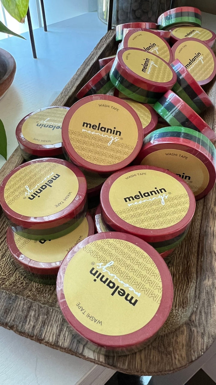 Red, Black and Green Flag Washi Tape - The Village Retail