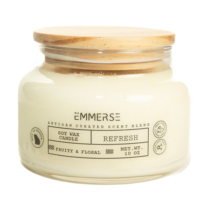 Refresh: Fruity and Floral Soy Wax Candle - The Village Retail