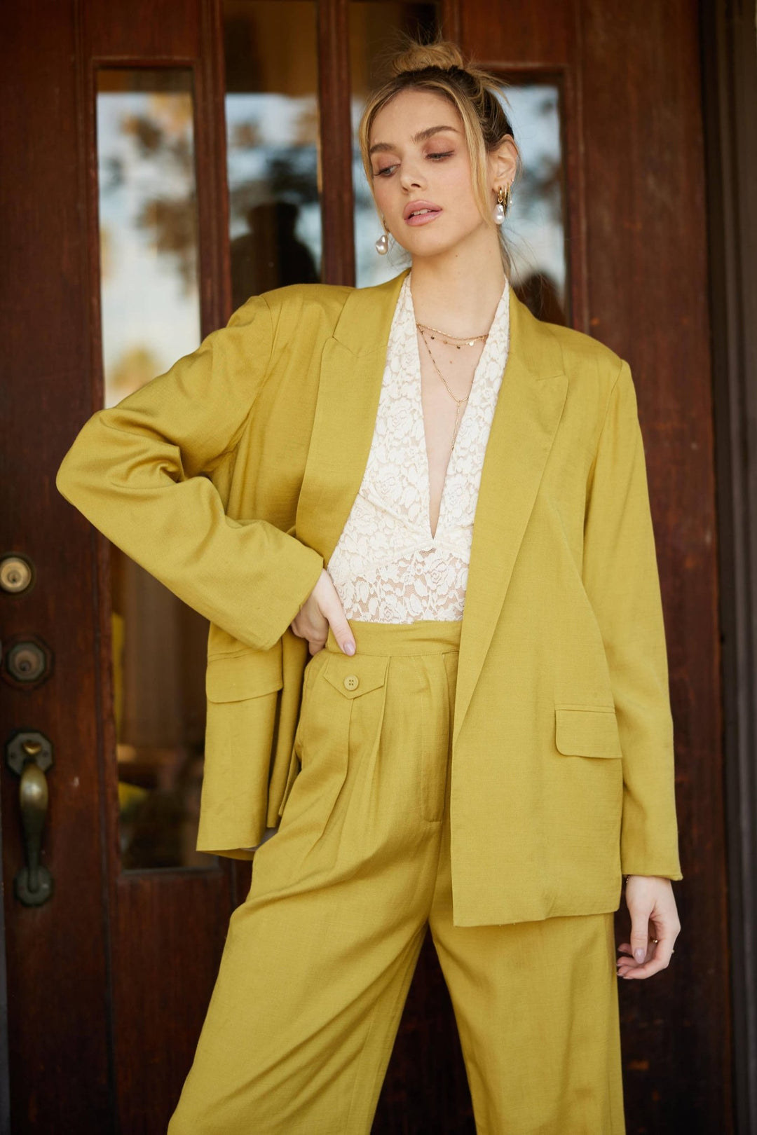 Relaxed Suit Jacket with Peak Lapels - The Village Retail