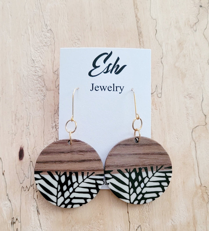 Resin & Wood Earrings - The Village Retail