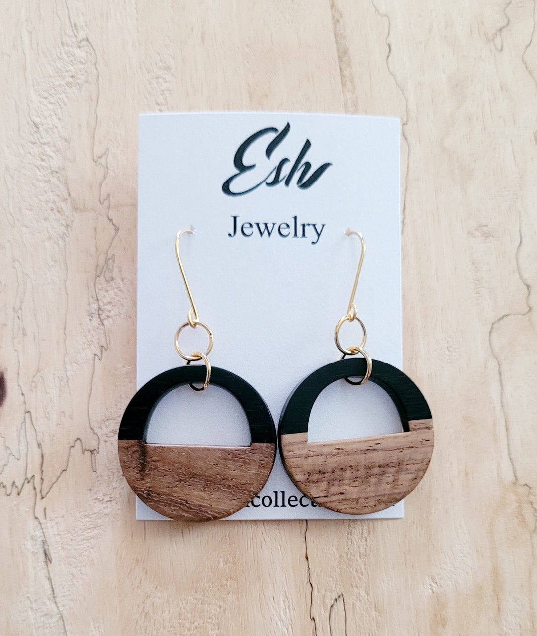 Resin & Wood Earrings - The Village Retail