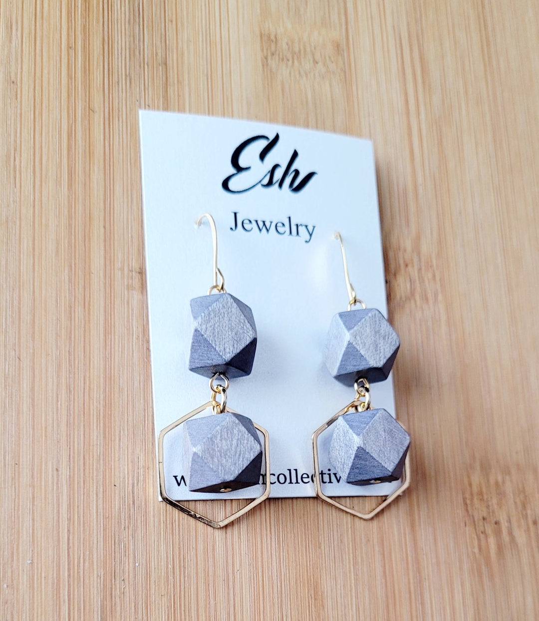 Resin & Wood Earrings - The Village Retail