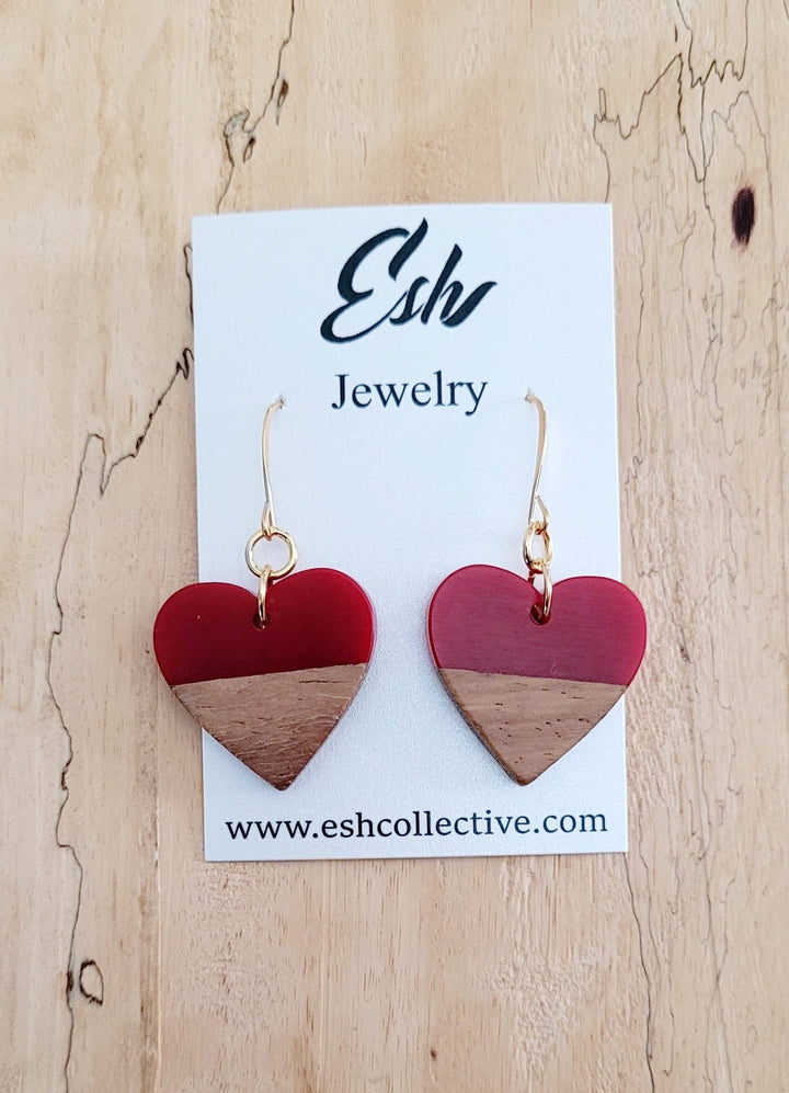 Resin & Wood Earrings - The Village Retail