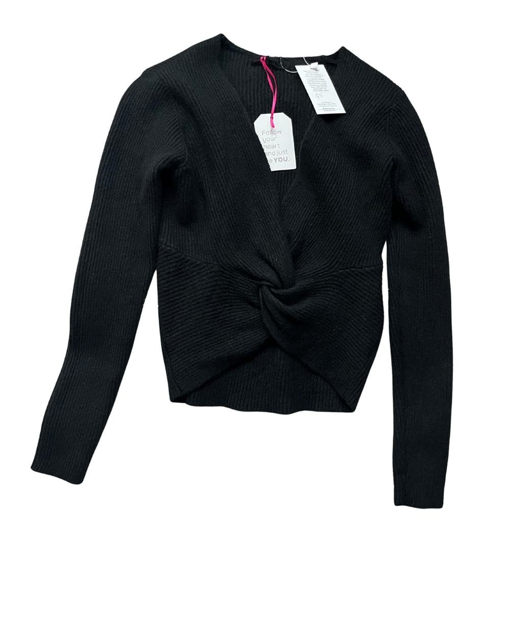Ribbed Front Knot Sweater - The Village Retail