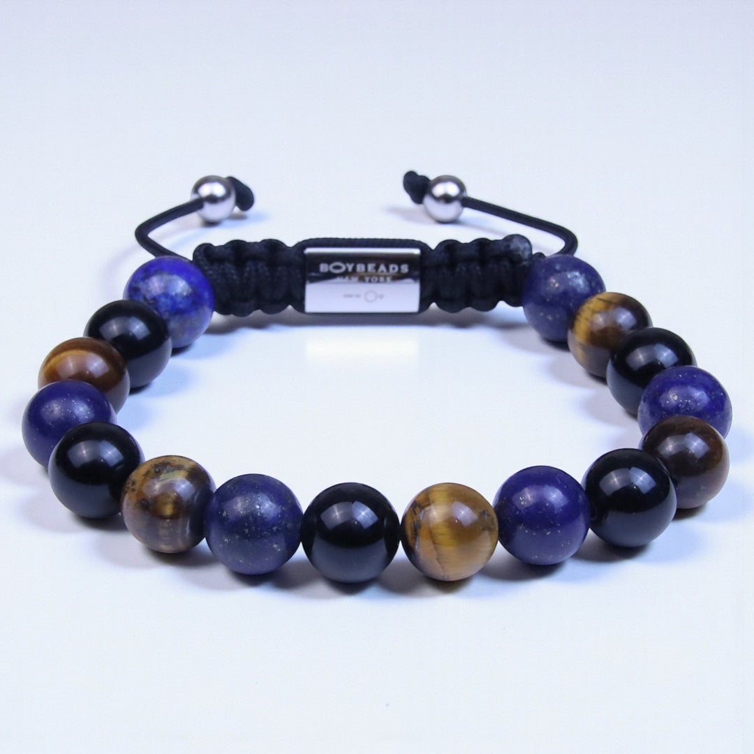 Robert BOYBEADS Mens Adjustable Natural Crystal Bracelet - The Village Retail