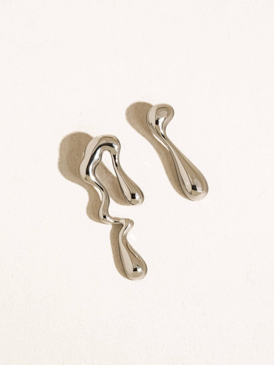 Roma 18K Gold Non - Tarnish Mismatch Melted Earring - The Village Retail