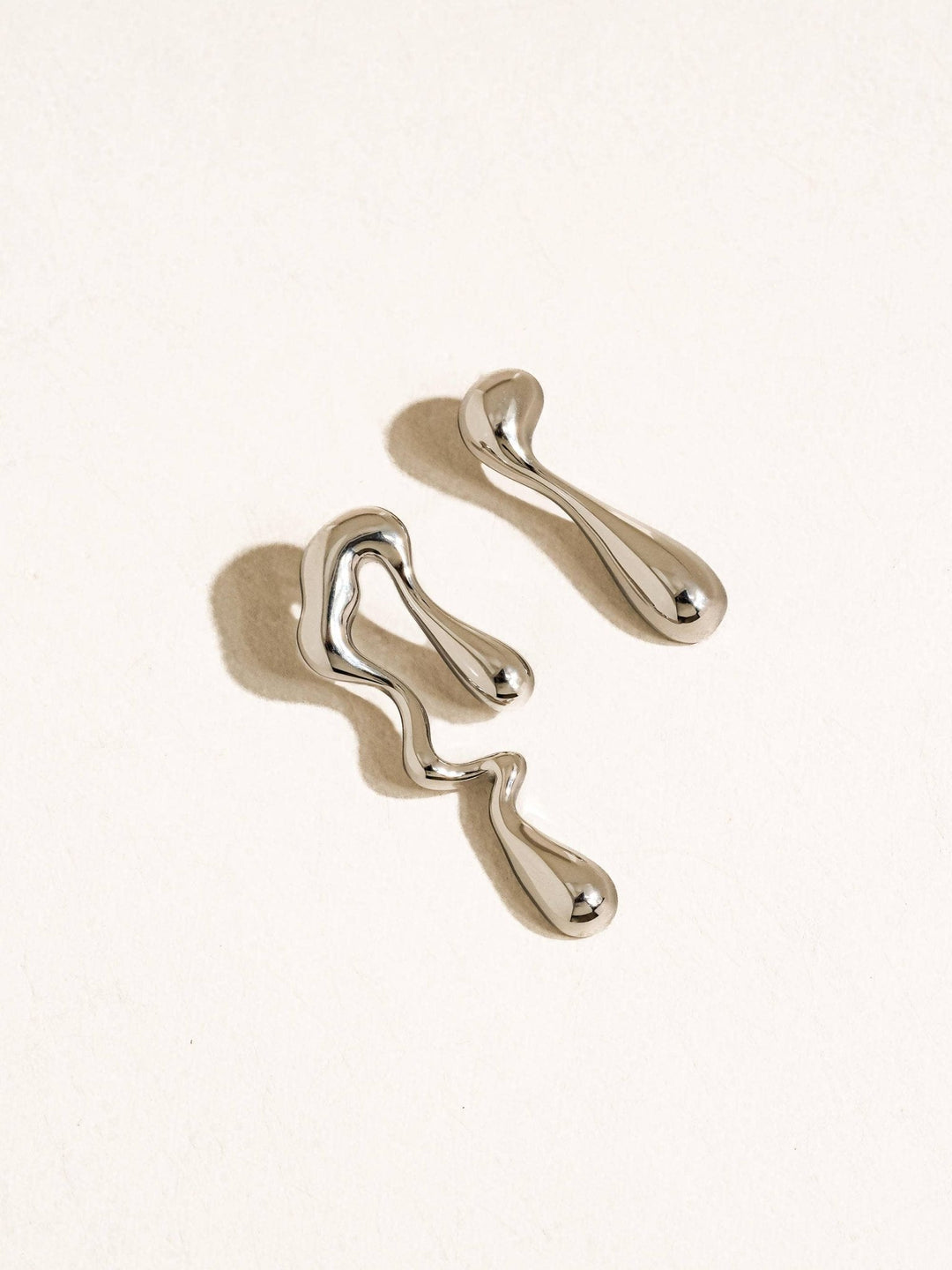 Roma 18K Gold Non - Tarnish Mismatch Melted Earring - The Village Retail