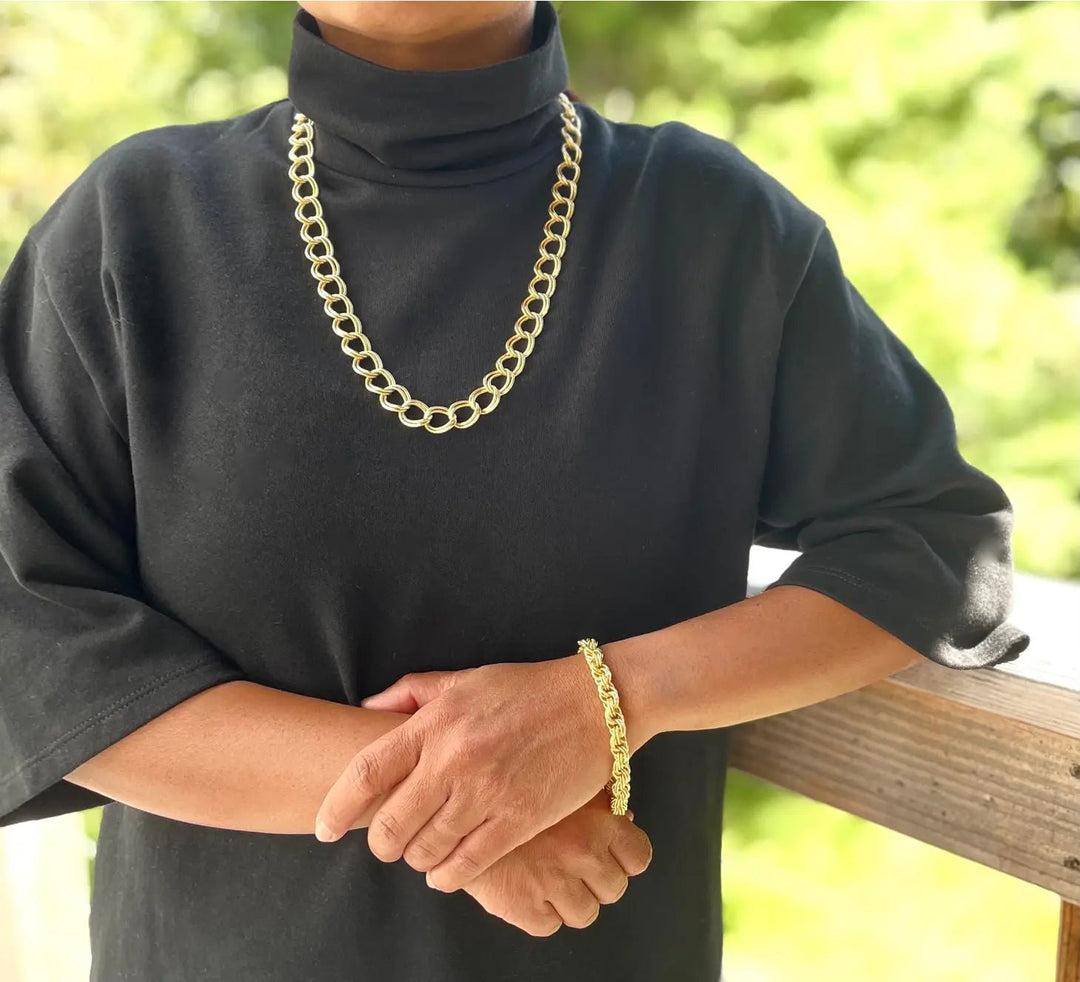 Rope Gold Chain Bracelet - The Village Retail