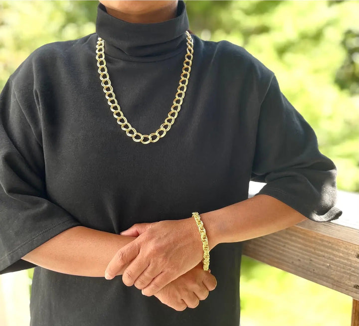 Rope Gold Chain Bracelet - The Village Retail