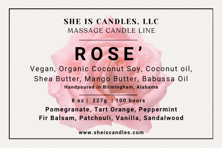 Organic Vegan Massage Candles