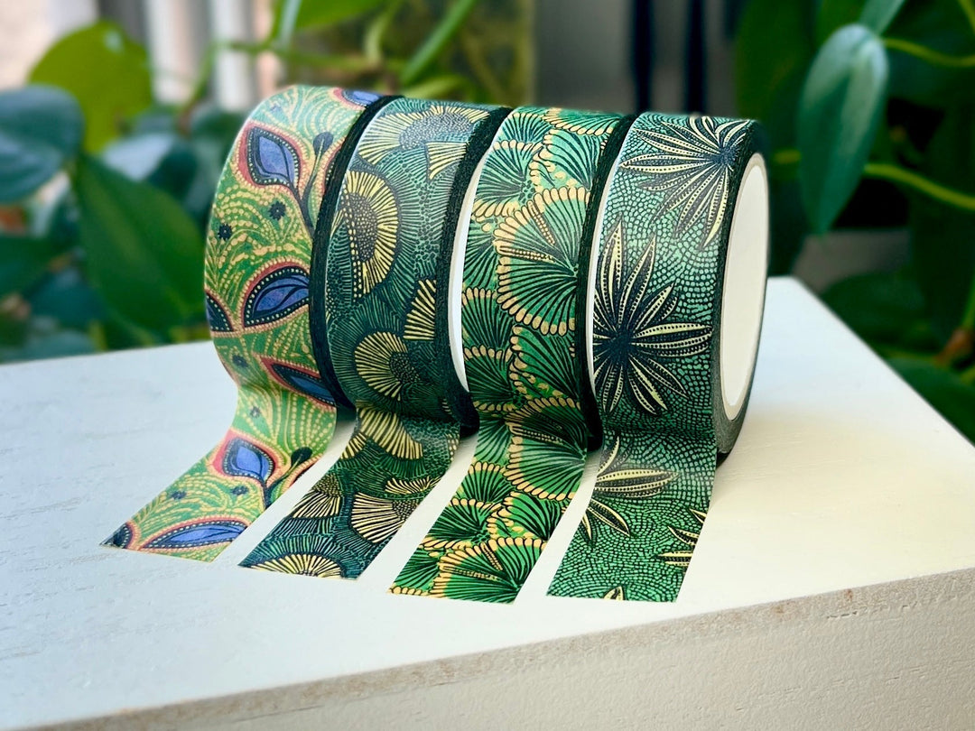 Seen Green - 4PC Washi Set - The Village Retail