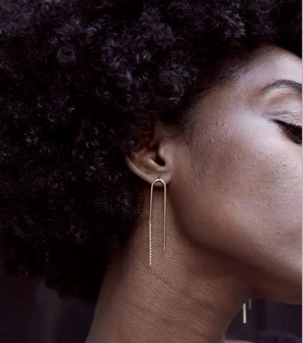 Shaped Drop Earrings - The Village Retail