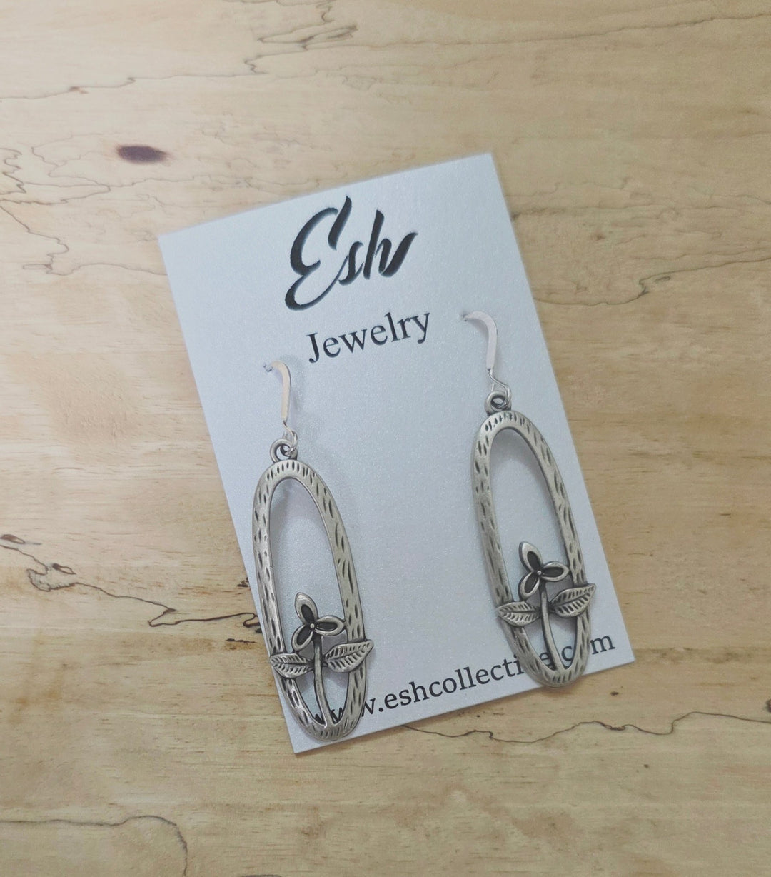 Silver Floral Earrings - The Village Retail