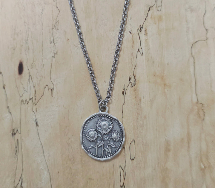 Silver Floral Necklaces - The Village Retail