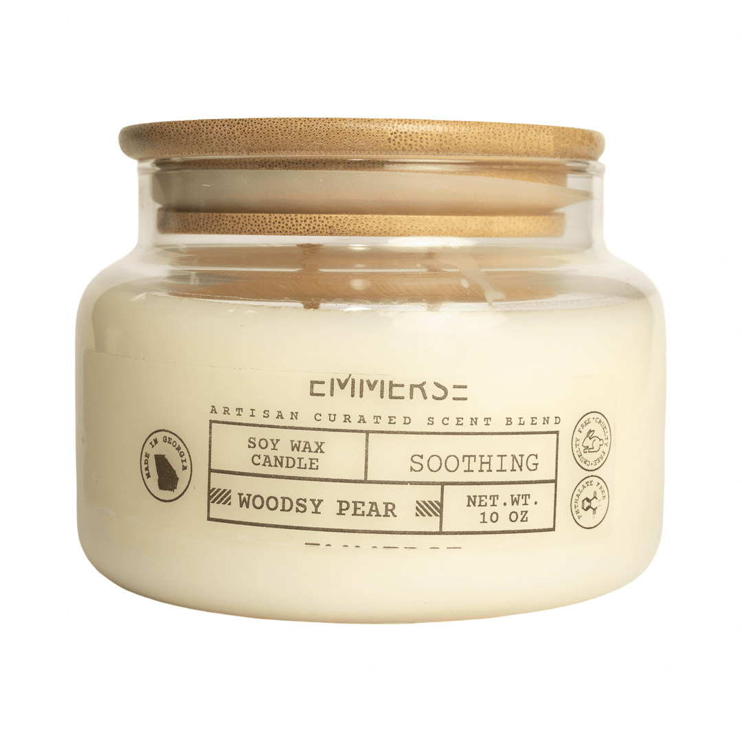 Soothing: Woodsy Pear Soy Wax Candle - The Village Retail