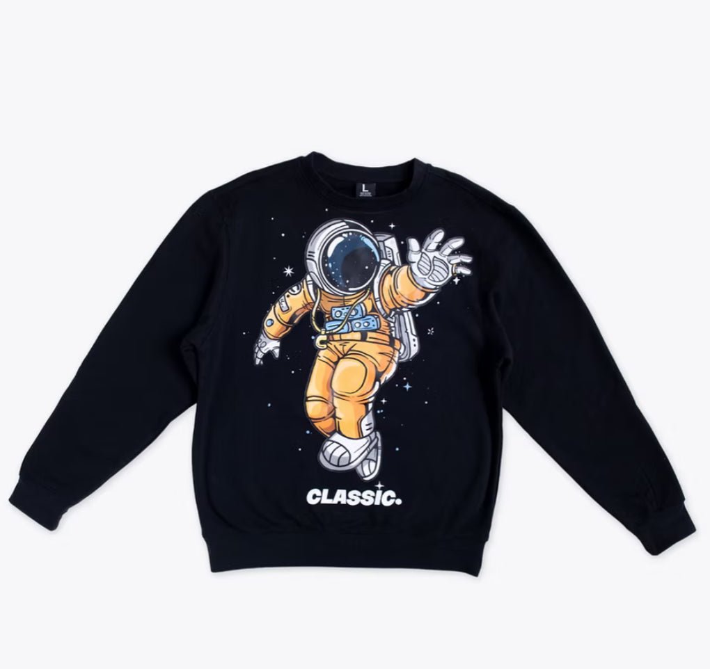 SPACE AGE PIMPIN' CREW NECK - The Village Retail