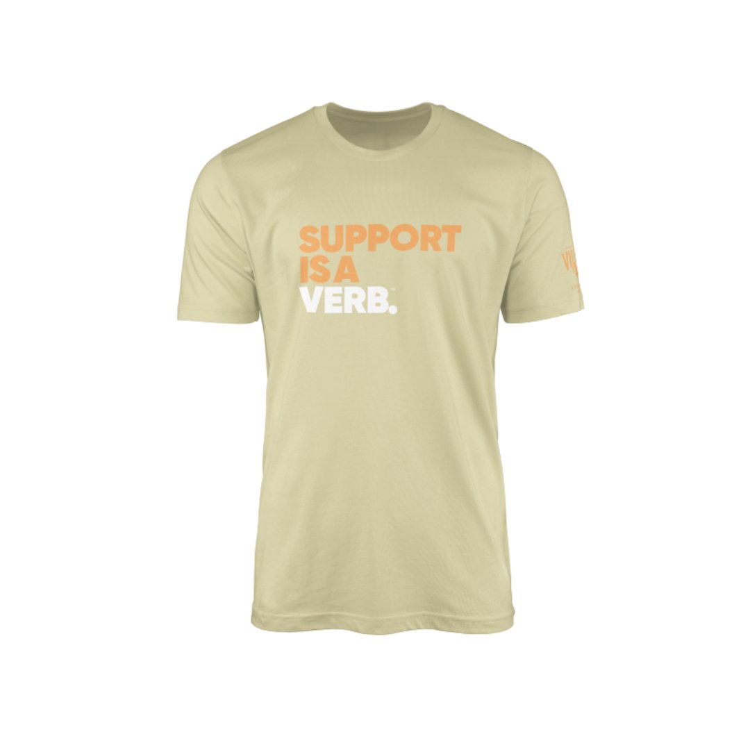 Support is a Verb Tee (Embroidered) - The Village Retail