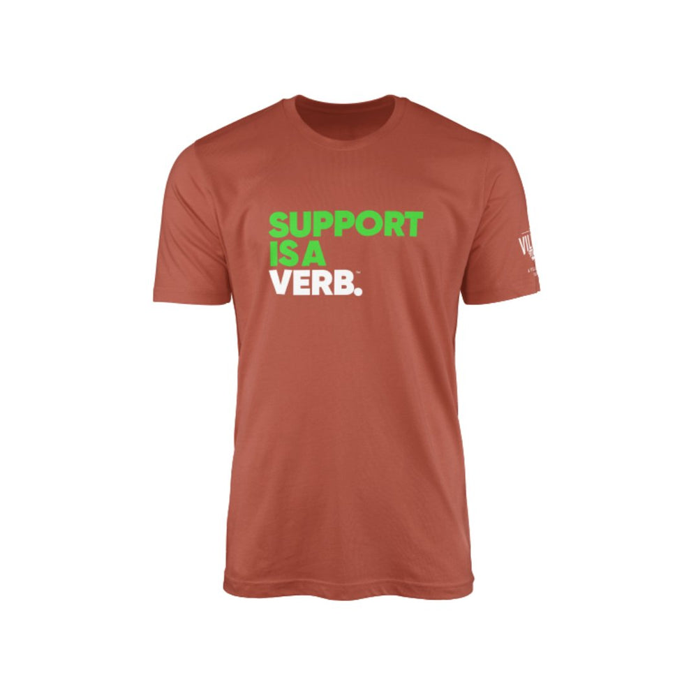 Support is a Verb Tee (Embroidered) - The Village Retail