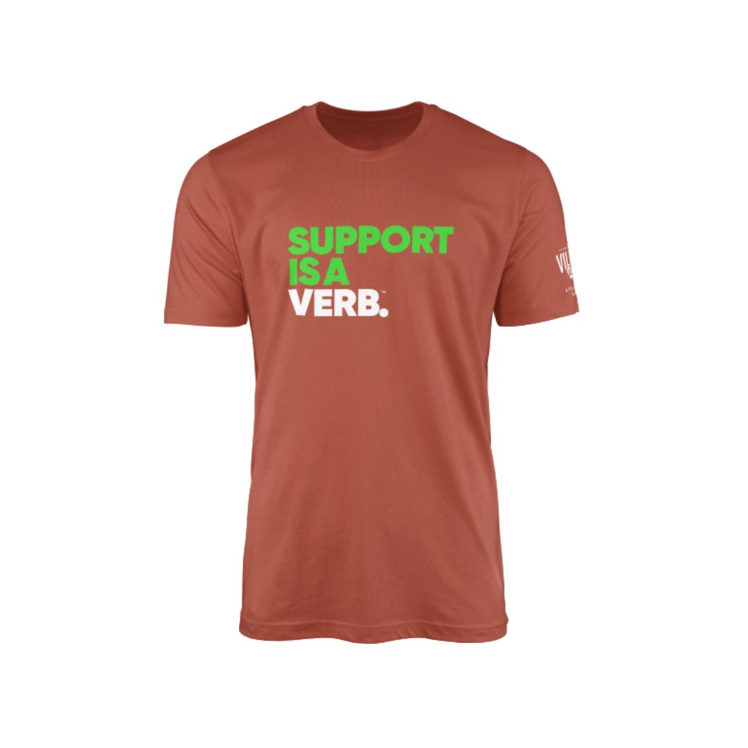 Support is a Verb Tee (Embroidered) - The Village Retail