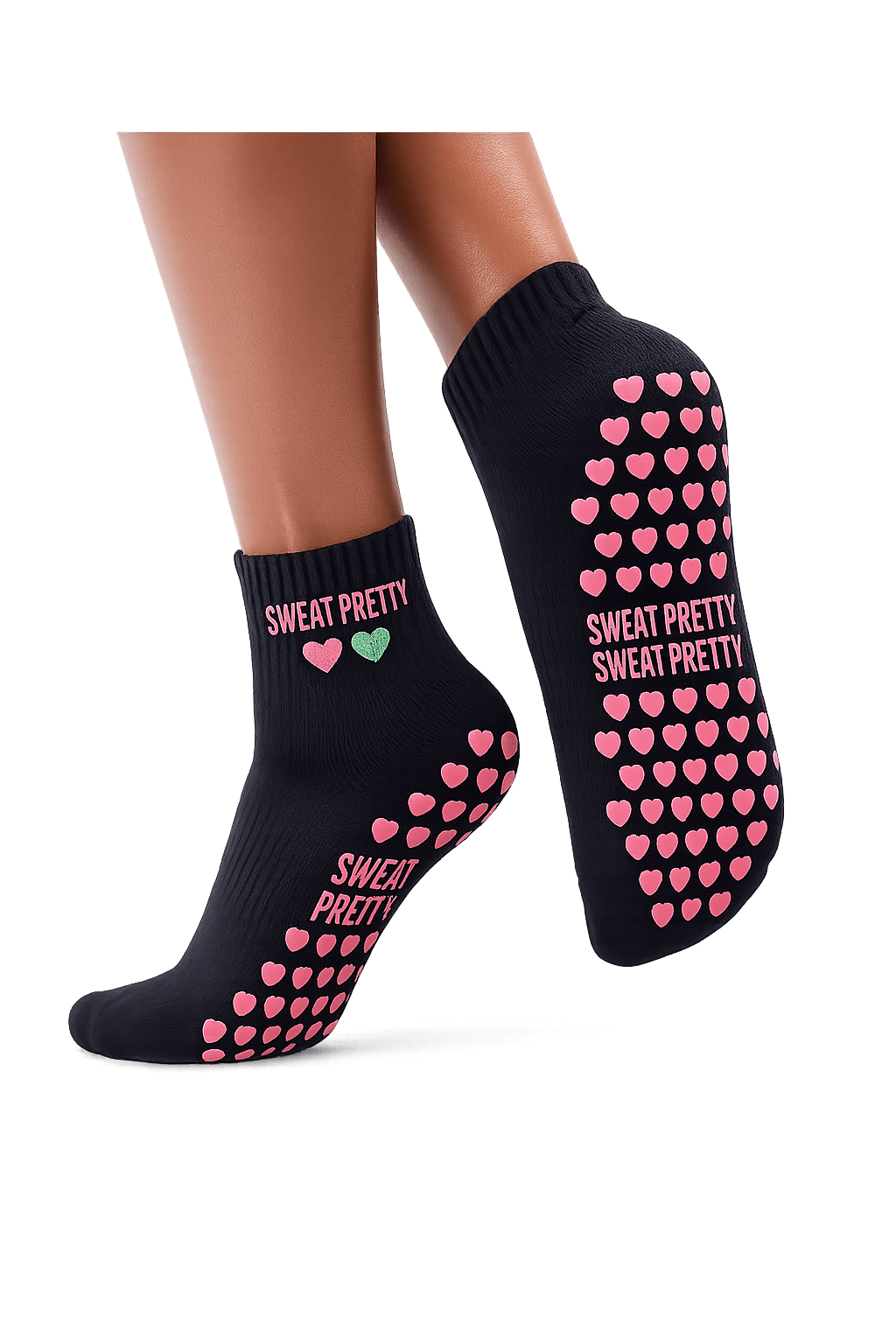Sweat Pretty Sisterly Love Grip Socks - The Village Retail