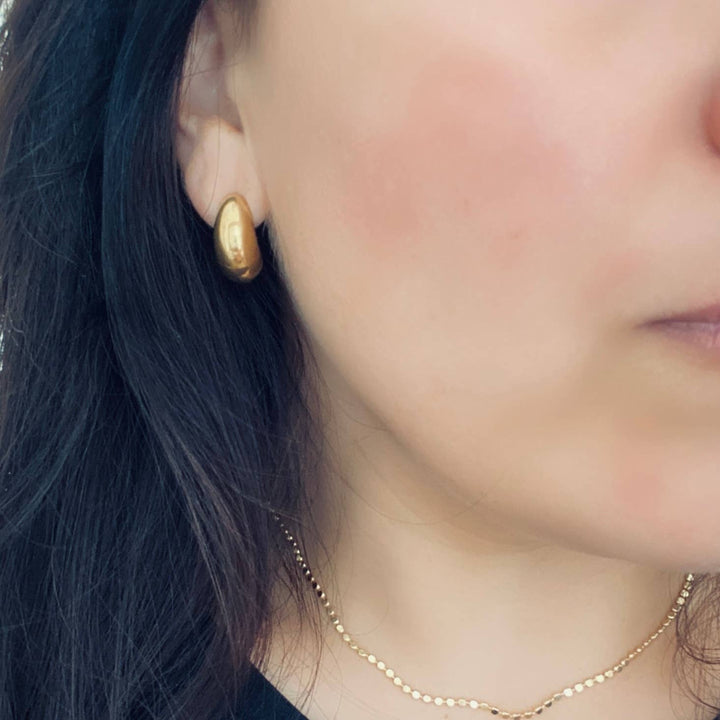 Teardrop Earrings Gold Plated lightweight - The Village Retail