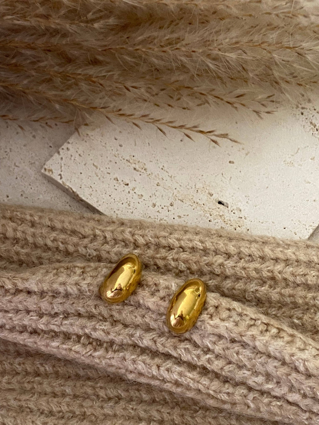 Teardrop Earrings Gold Plated lightweight - The Village Retail