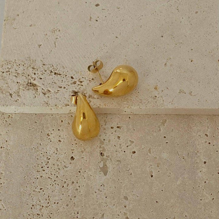 Teardrop Earrings Gold Plated lightweight - The Village Retail