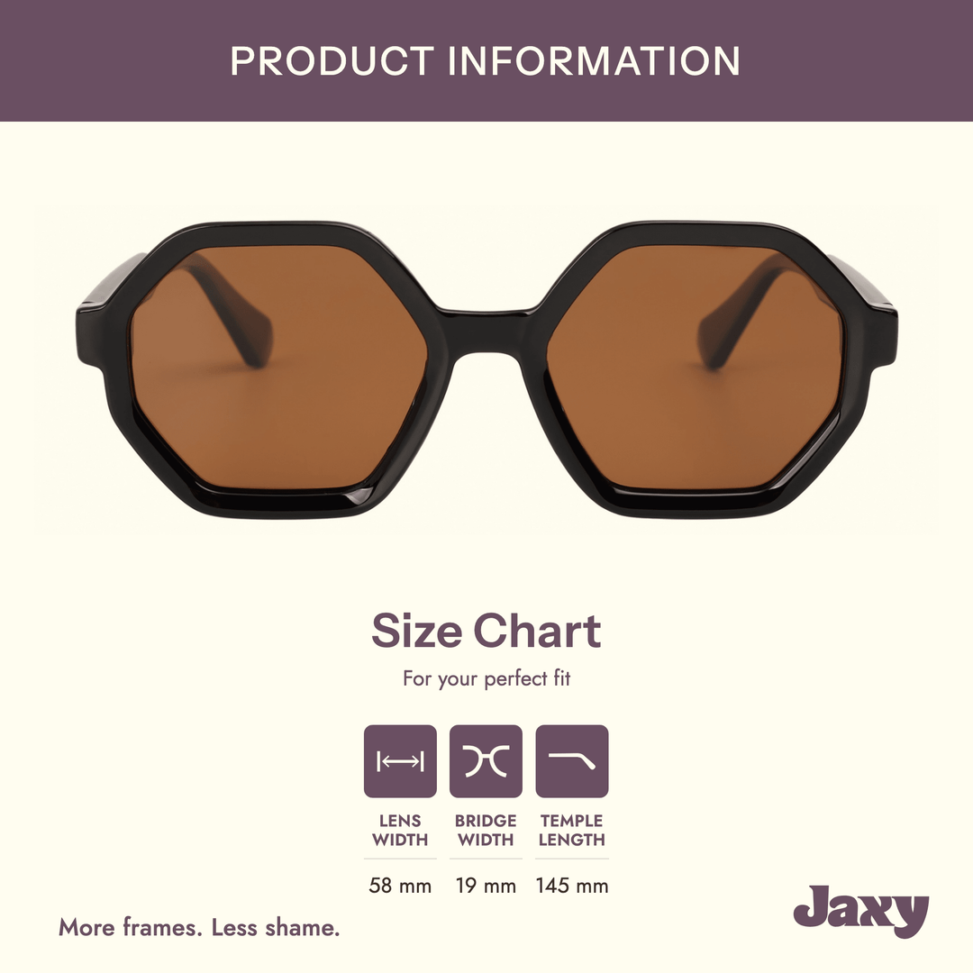 The Hex - Modern Polarized Hexagon Sunglasses - The Village Retail