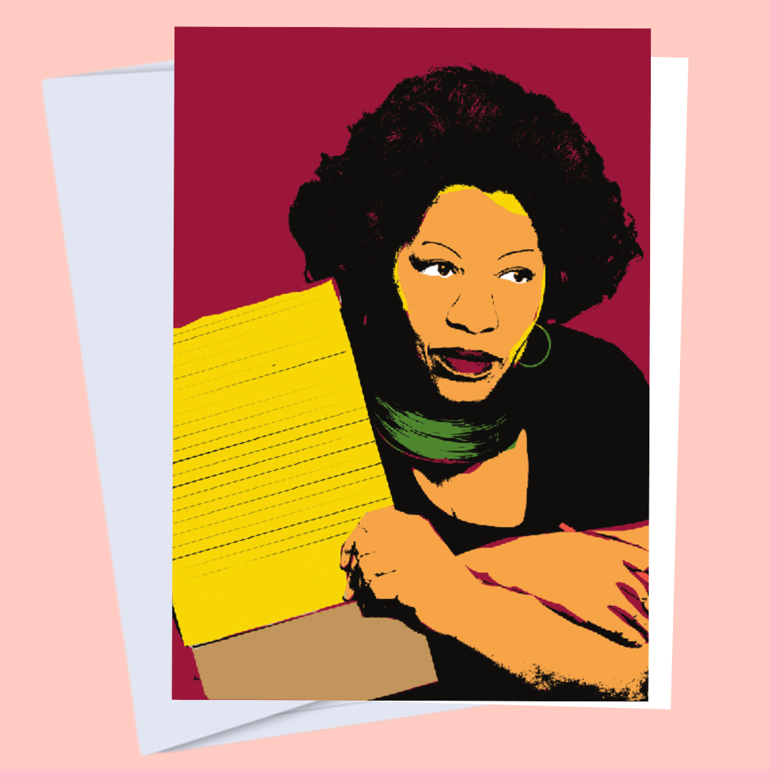 Toni Morrison - Iconic Black Author Art Card, Book Lovers - The Village Retail