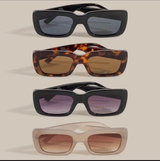 Trendy Rectangle Sunglasses - The Village Retail