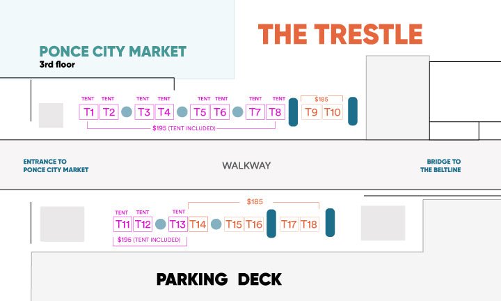 Trestle: Maker's Market Booth - The Village Retail
