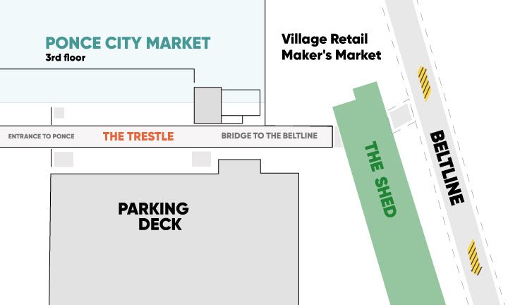 Trestle: Maker's Market Booth - The Village Retail
