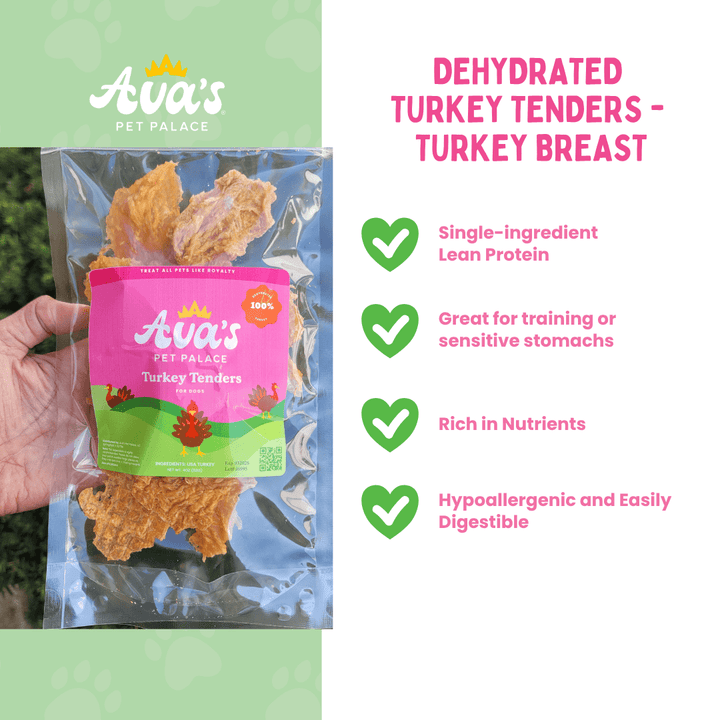 Turkey Breast Jerky Dog Treats - Turkey Tenders - The Village Retail