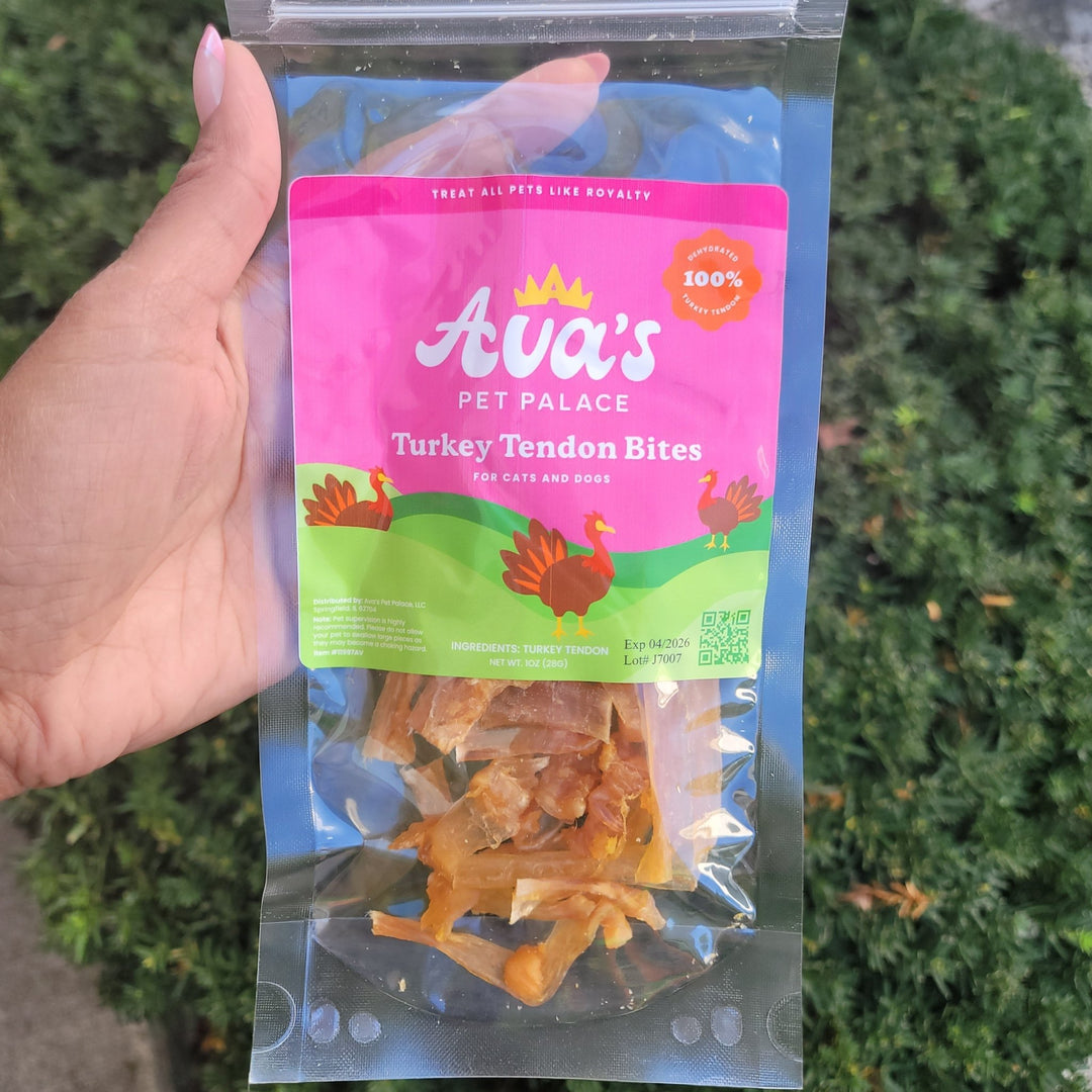Turkey Tendon Jerky Dog Treats - Turkey Bites - The Village Retail