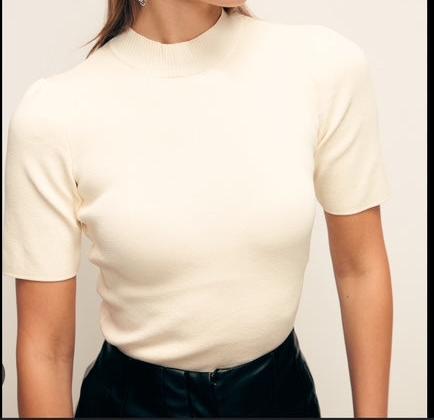 Turtle Neck Short Sleeve Top - The Village Retail