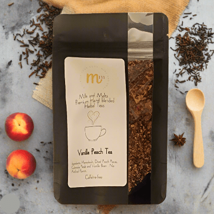 Vanilla Peach Herbal Tea Loose Leaf - The Village Retail