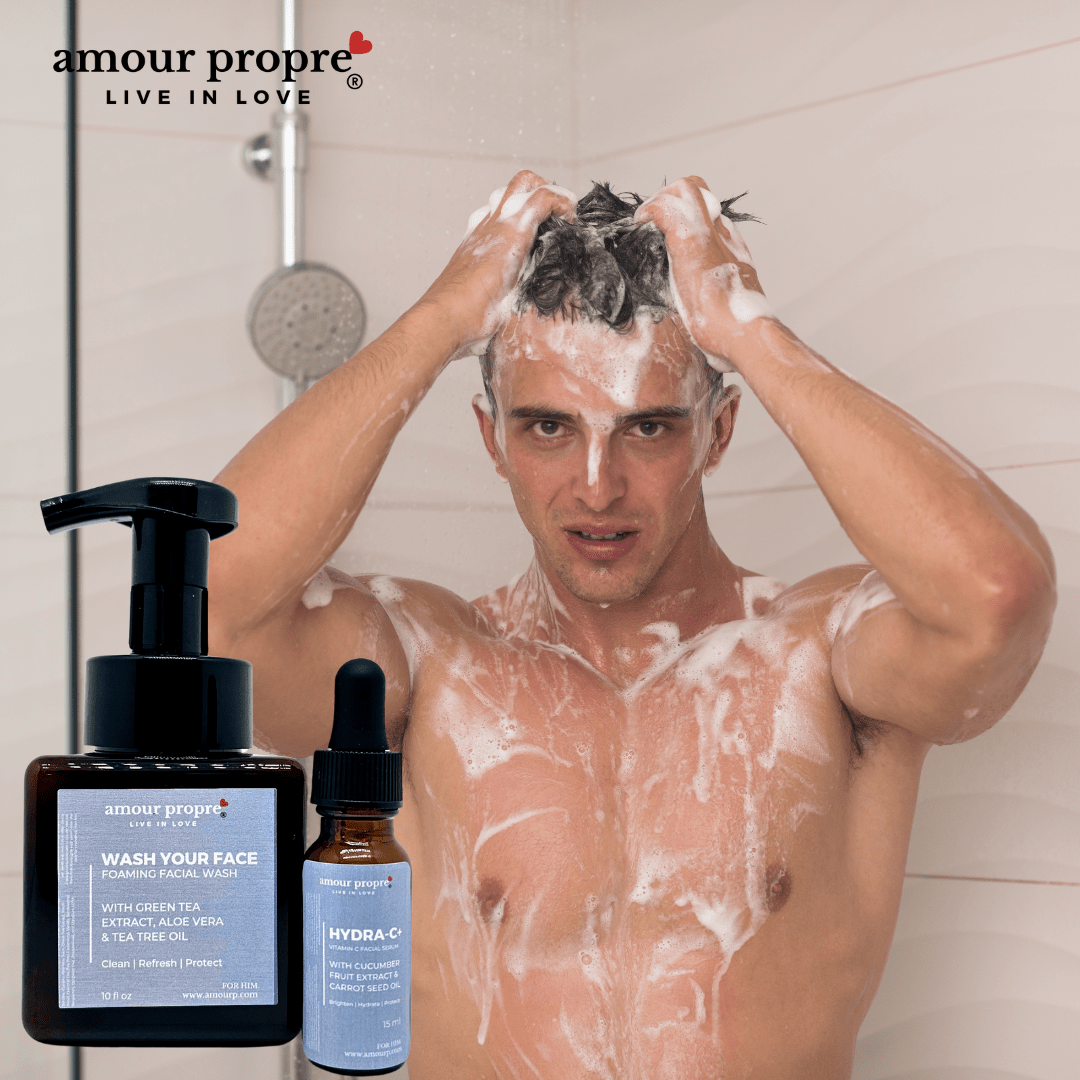 Wash Your Face - Gentle Foaming Facial Wash with Green Tea Extract for Him - The Village Retail