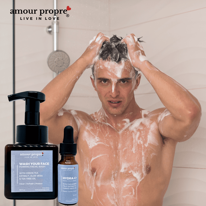 Wash Your Face - Gentle Foaming Facial Wash with Green Tea Extract for Him - The Village Retail