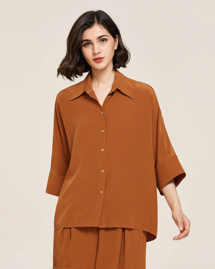 Weekend Oversize Silk Co - ord Set - The Village Retail