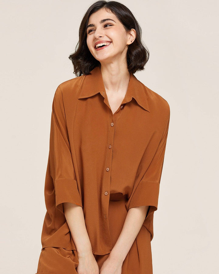 Weekend Oversize Silk Co - ord Set - The Village Retail