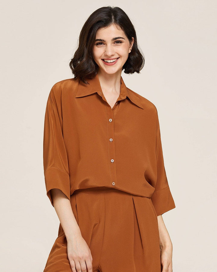 Weekend Oversize Silk Co - ord Set - The Village Retail