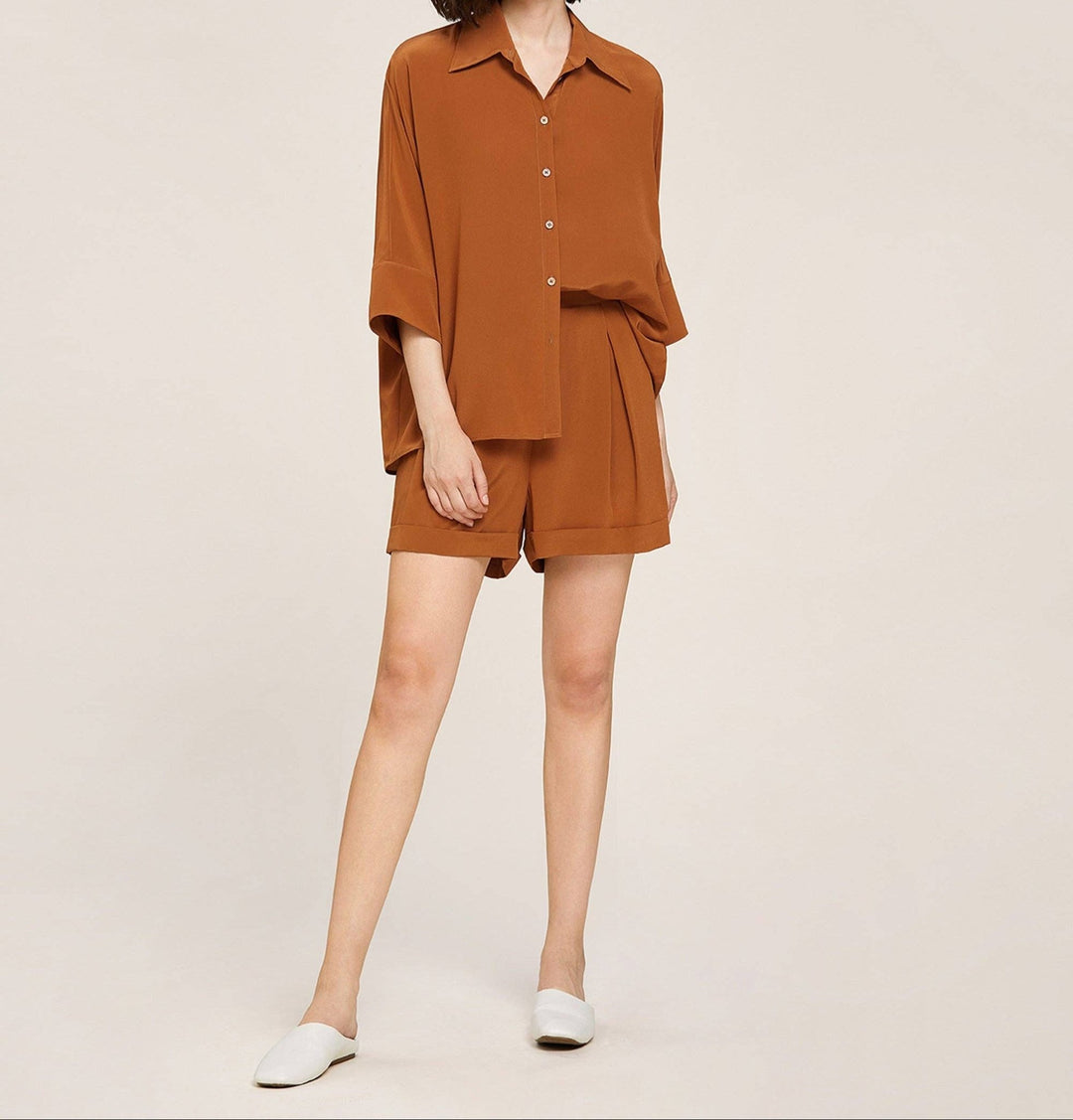 Weekend Oversize Silk Co - ord Set - The Village Retail