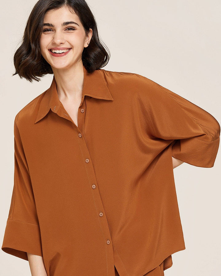 Weekend Oversize Silk Co - ord Set - The Village Retail