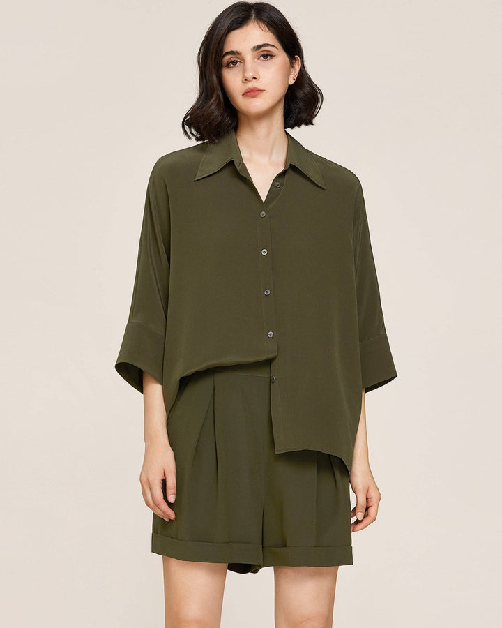 Weekend Oversize Silk Co - ord Set - The Village Retail