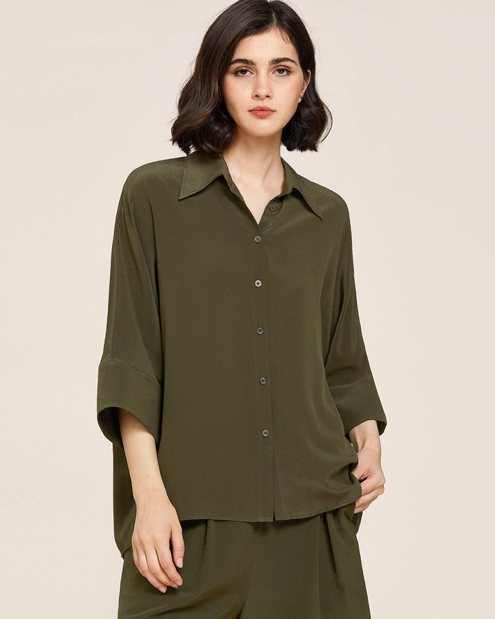 Weekend Oversize Silk Co - ord Set - The Village Retail