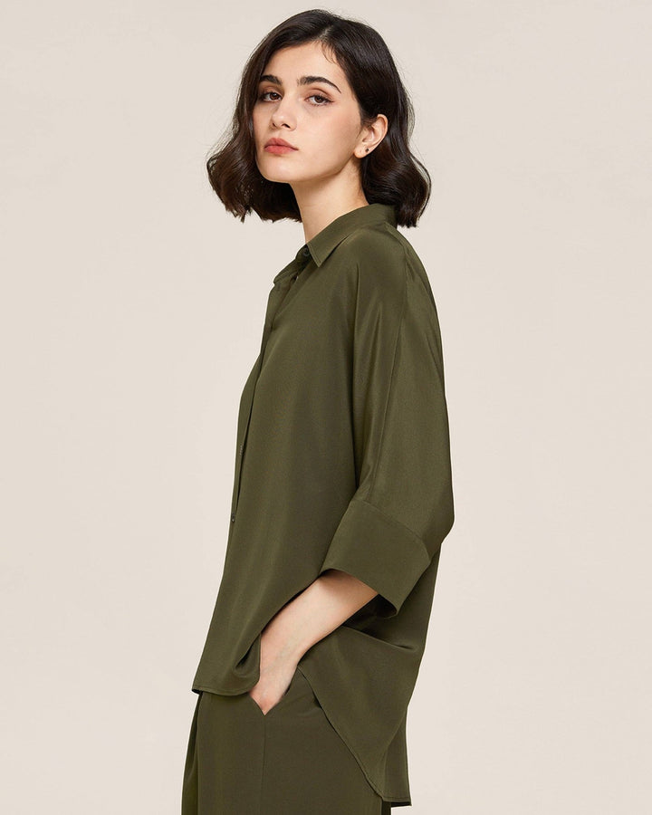 Weekend Oversize Silk Co - ord Set - The Village Retail
