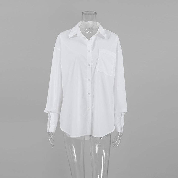 White Lapel Collar Button Down Fit Daily - The Village Retail