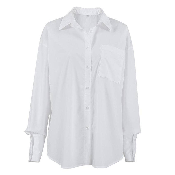 White Lapel Collar Button Down Fit Daily - The Village Retail